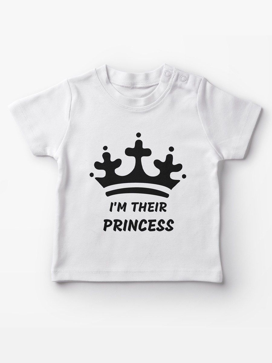 Футболка для девочки детская с принтом фэмили лук хлопок Принцесса