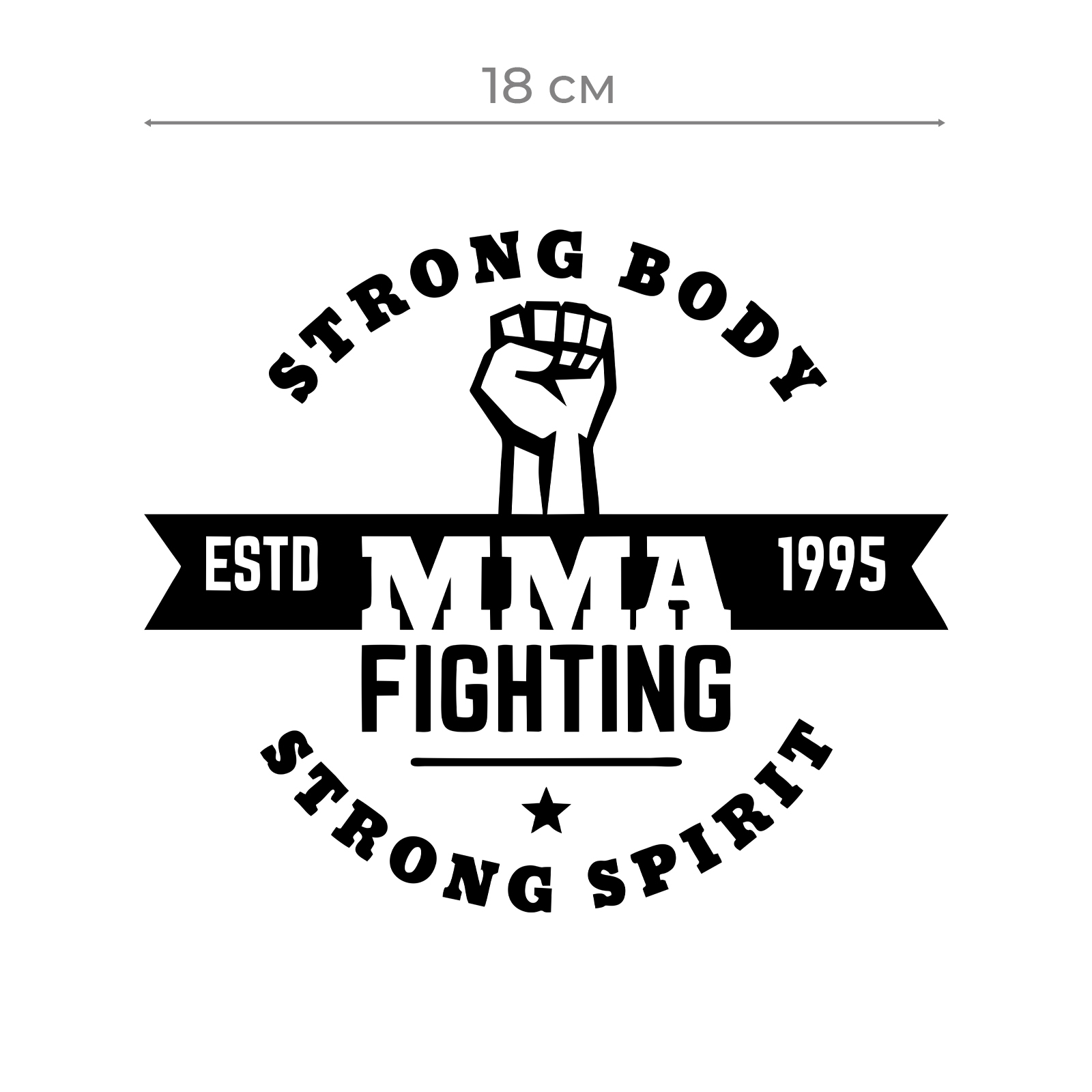 Наклейки на авто с принтом Strong body / Стикеры для машин