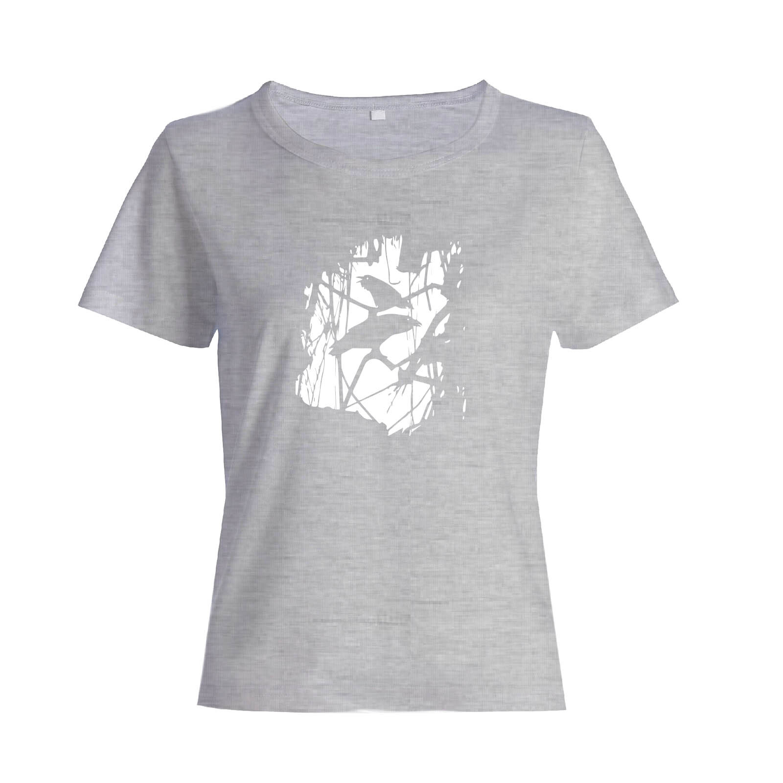 Футболка с прикольным принтом Ворона