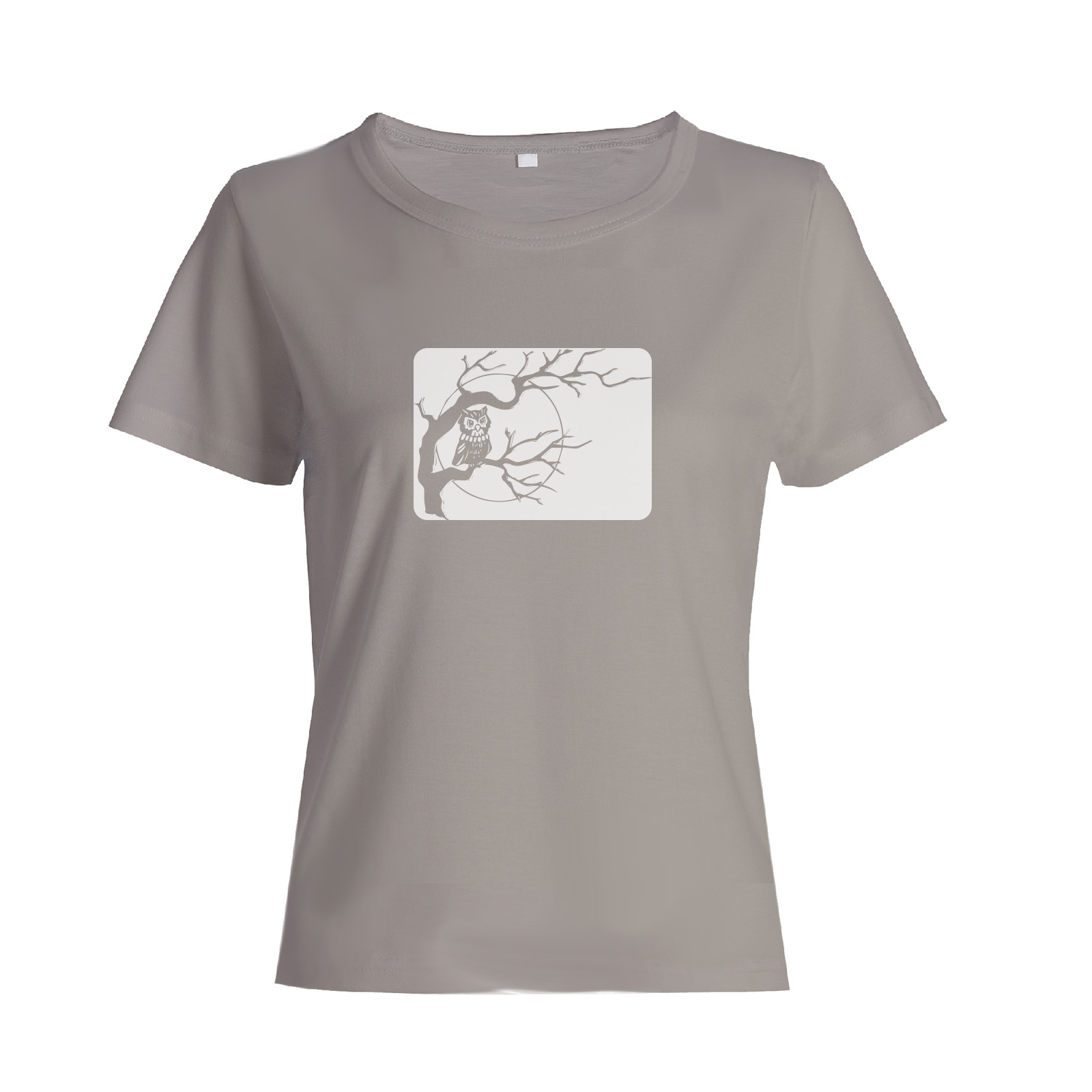 Футболка с прикольным принтом Сова на дереве