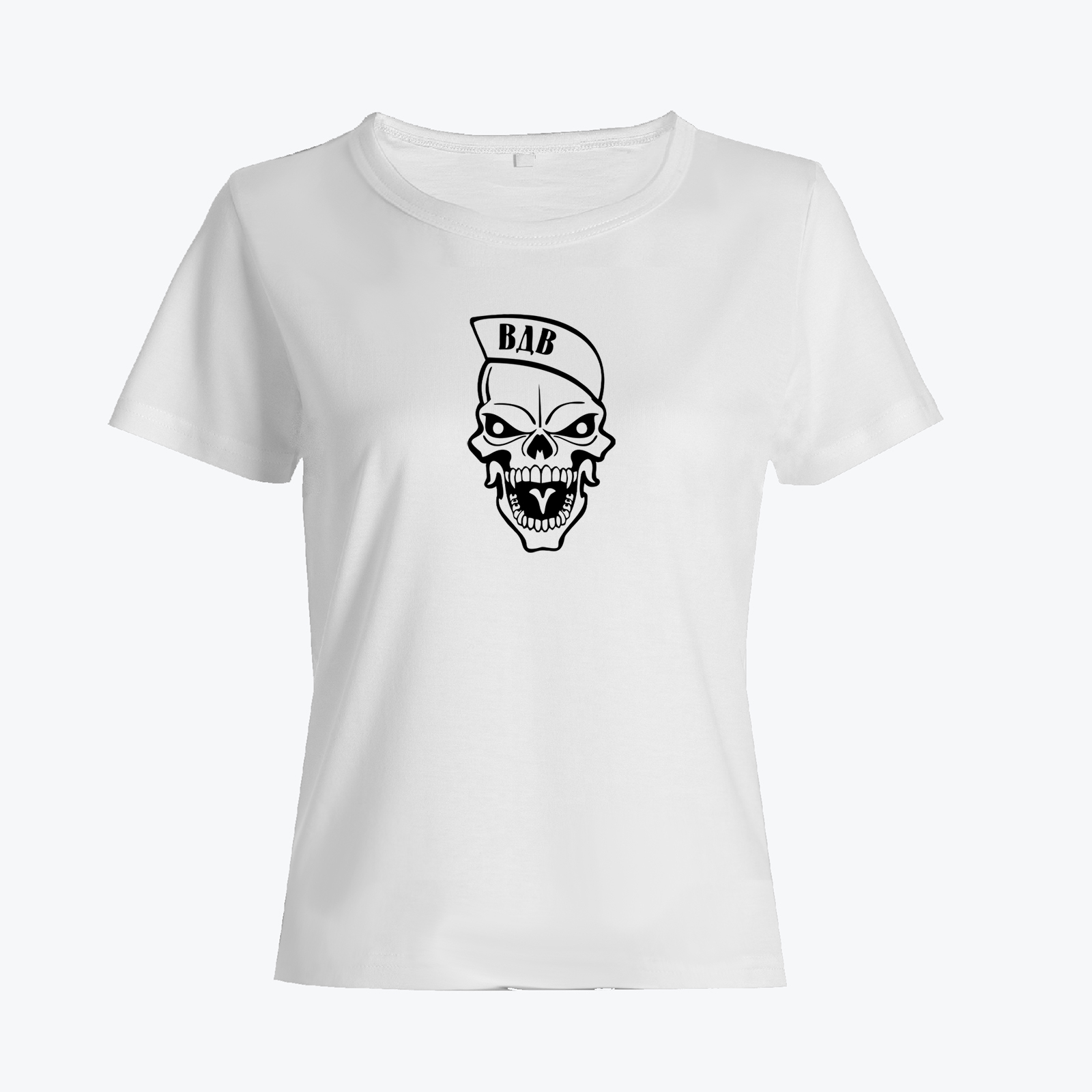 Футболка с черепом ВДВ с принтом