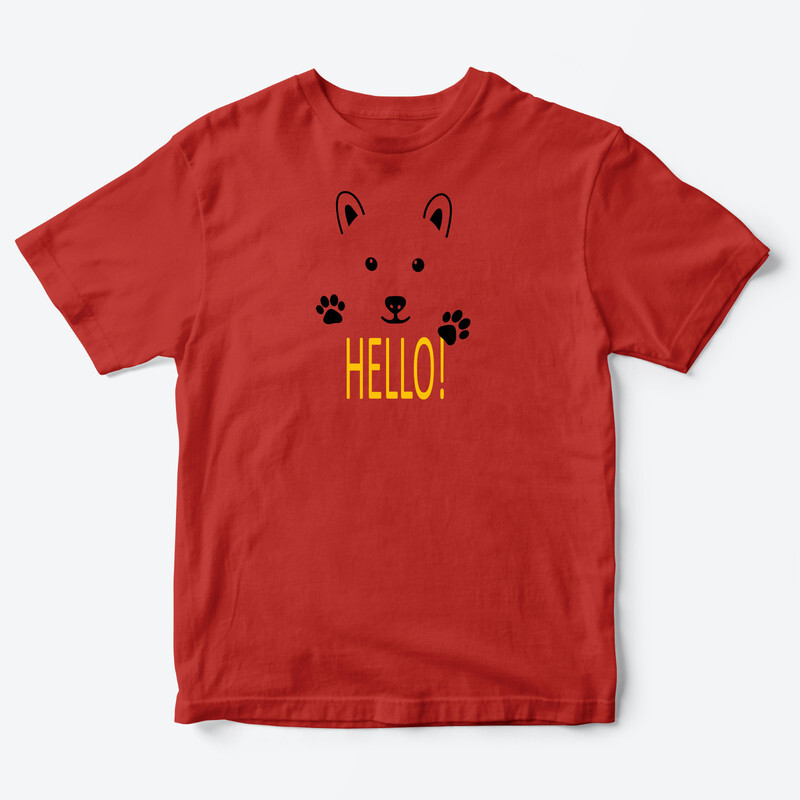 Детская футболка для девочки с рисунком Hello