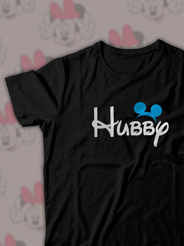 Парные футболки Hubby муж Дисней с принтом