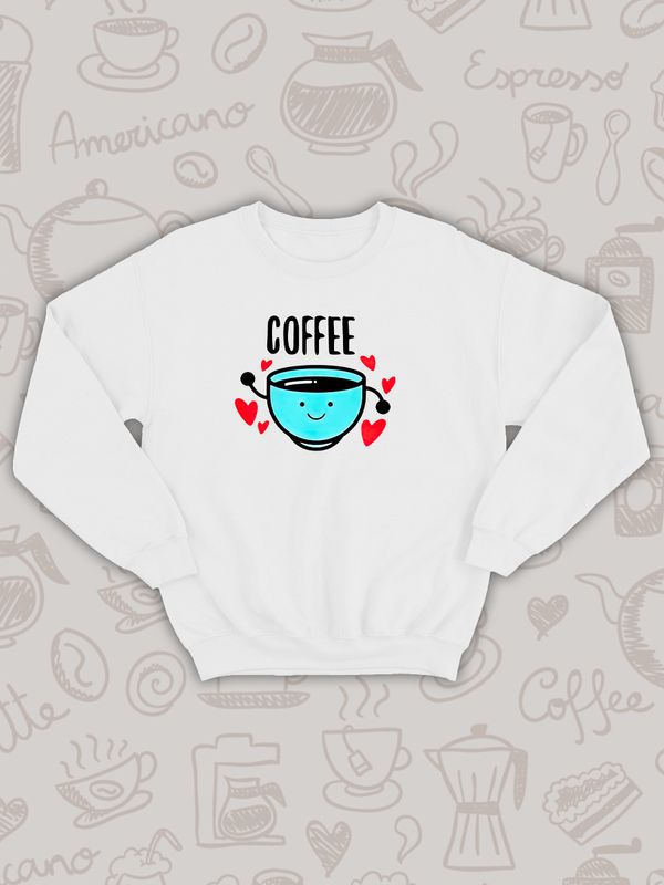 Парный свитшот кофе и печенька каваи Coffee белый мужской с принтом милые чиби с сердечками сердце чибики chibbis kawai chibi kawaii для влюбленных пар парня и девушки, двоих подруг, парная одежда Парный свитшот кофе и печенька каваи Coffee белый мужской с принтом милые чиби с сердечками сердце чибики chibbis kawai chibi kawaii для влюбленных пар парня и девушки, двоих подруг, парная одежда