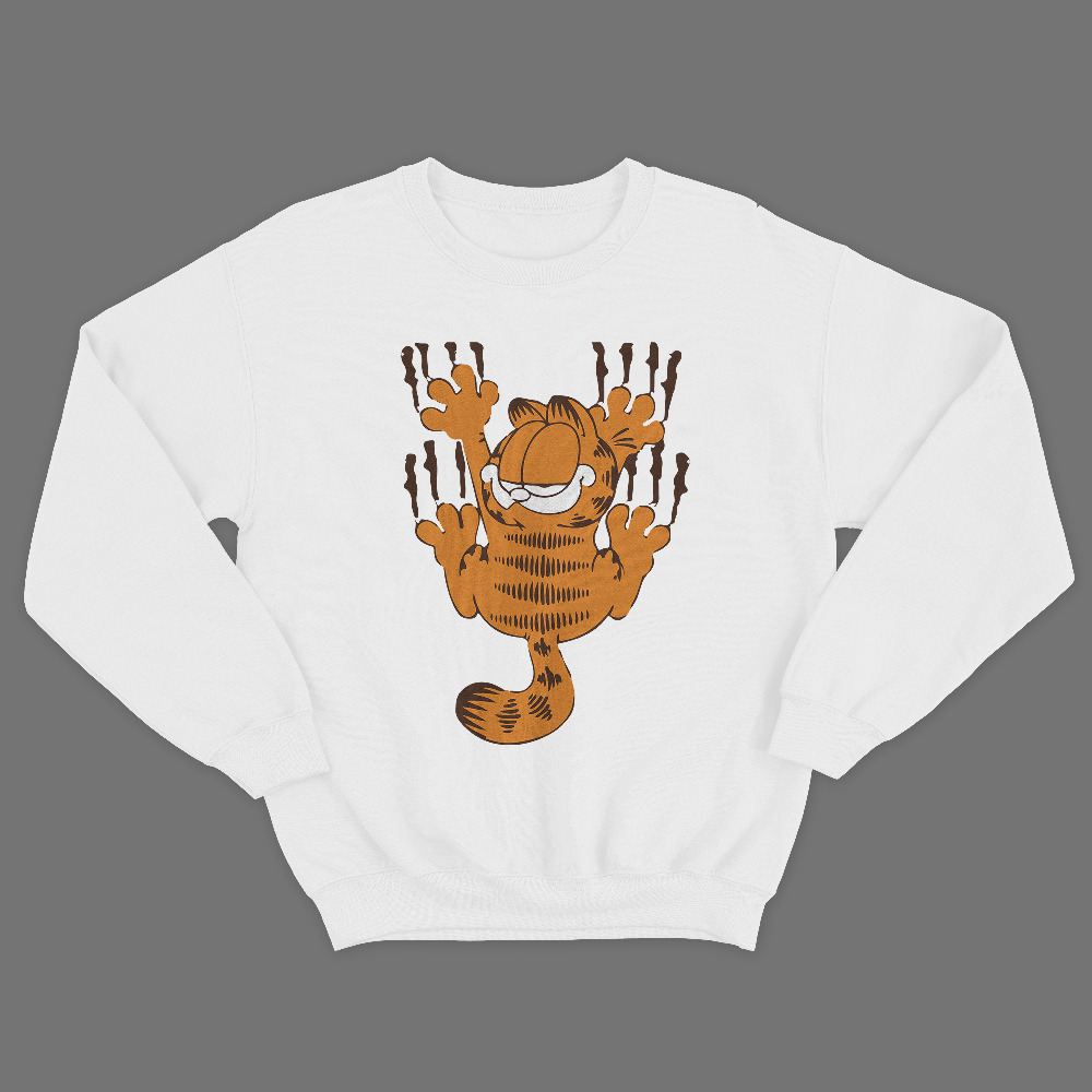 Женский свитшот с принтом Garfield.