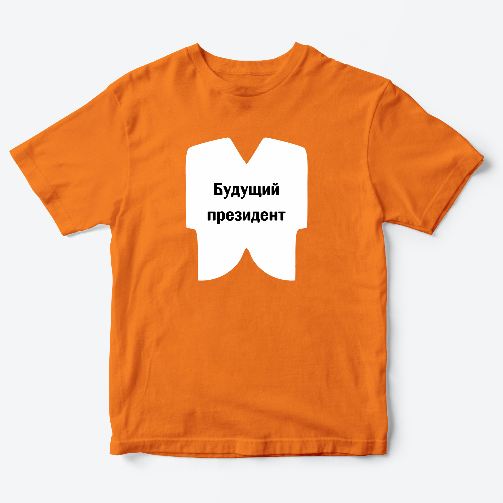 Детская футболка для девочки с рисунком Президент