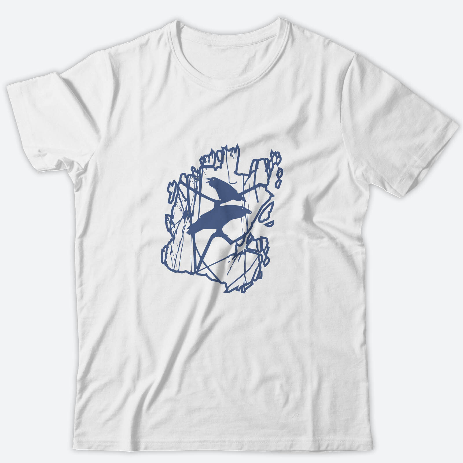 Футболка с прикольным принтом Ворона