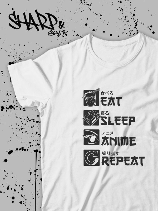 Футболка Аниме оверсайз с принтом