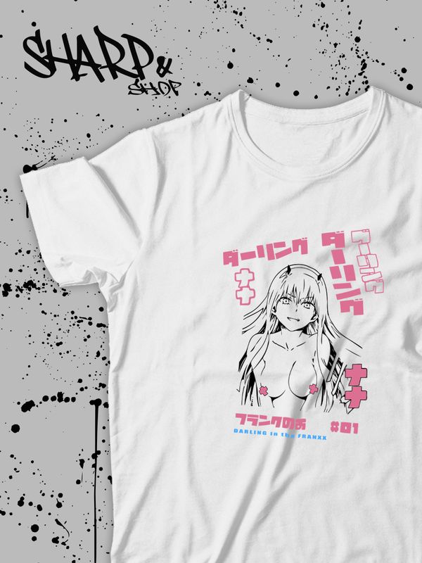 Аниме футболка оверсайз с принтом anime