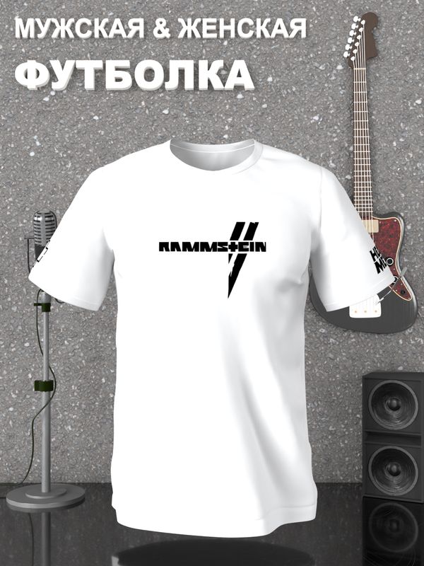 Футболка Rammstein logo Рамштайн Ramstein с принтом