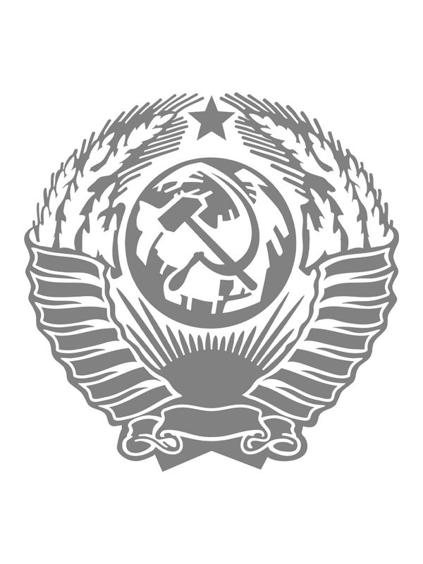 Футболка с надписью герб СССР, серп и молот. Свитер с принтом USSR