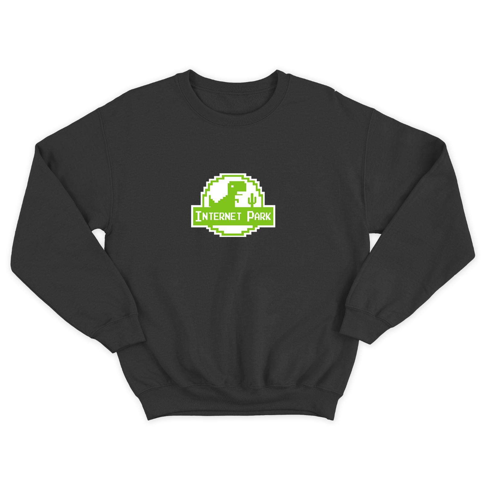 Свитшот для мужчины с интересной надписью Internet park. Оригинальная толстовка без капюшона.