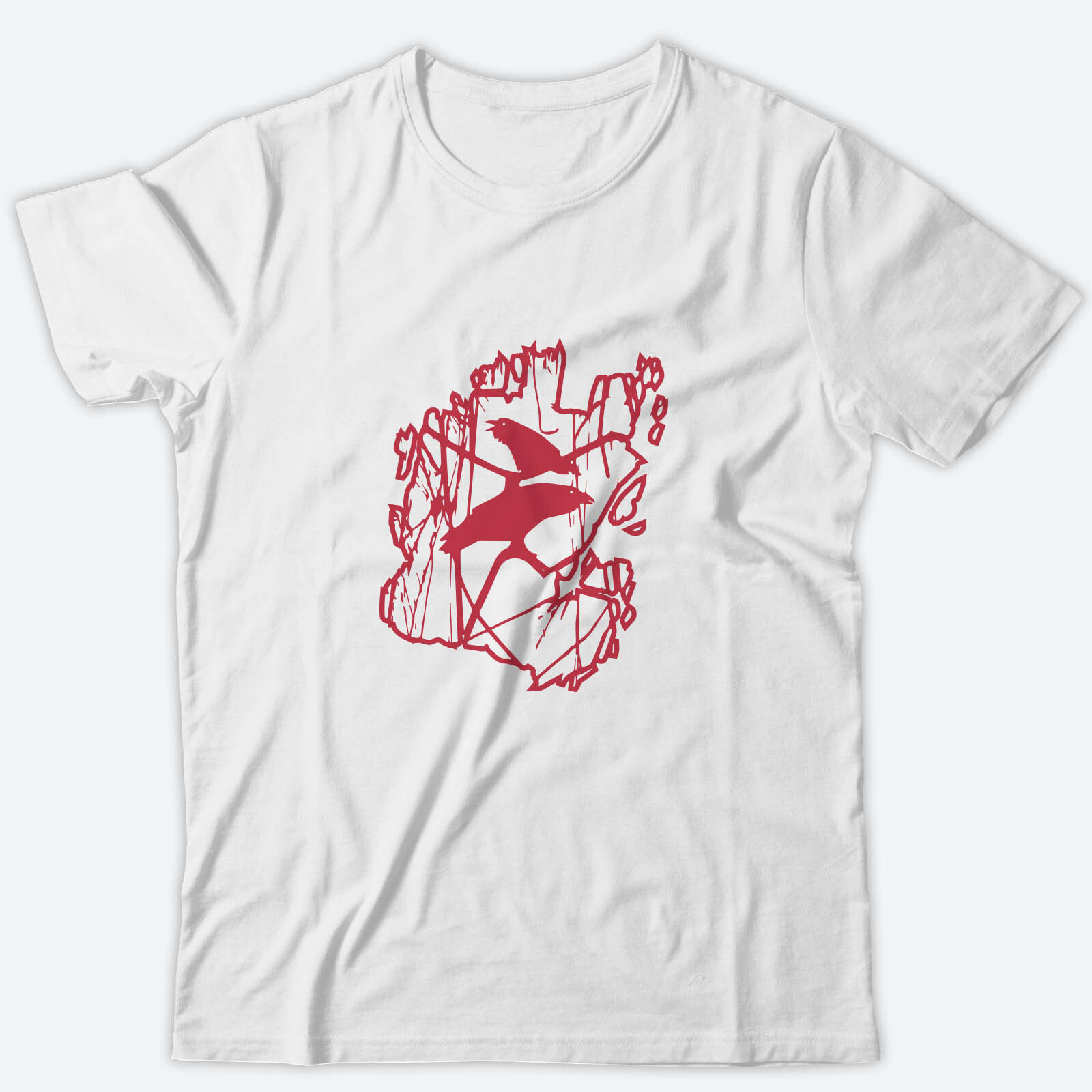 Футболка с прикольным принтом Ворона