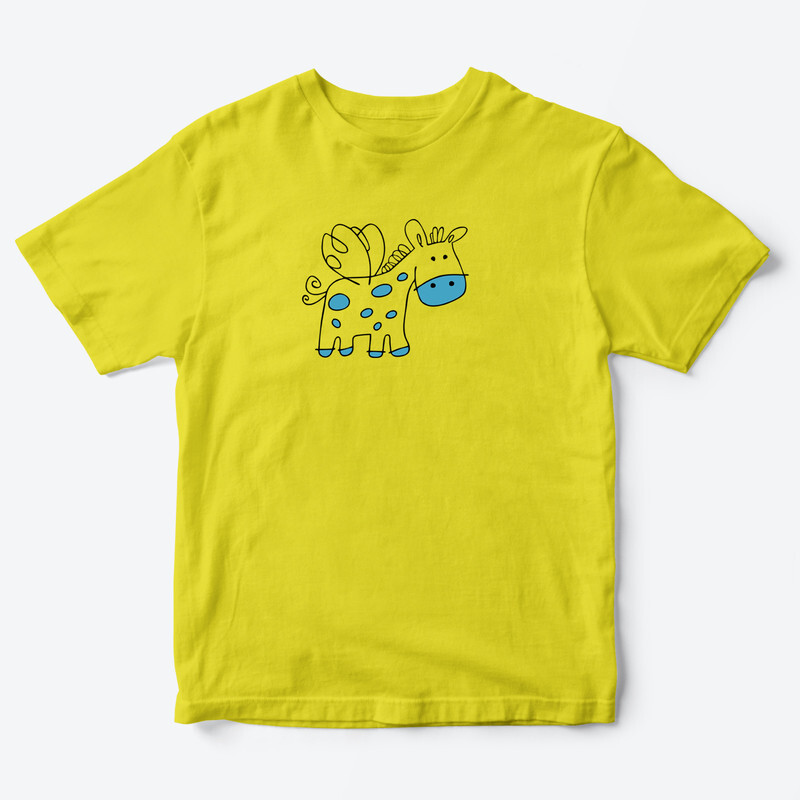 Детская футболка для девочки с рисунком Крылатый пони