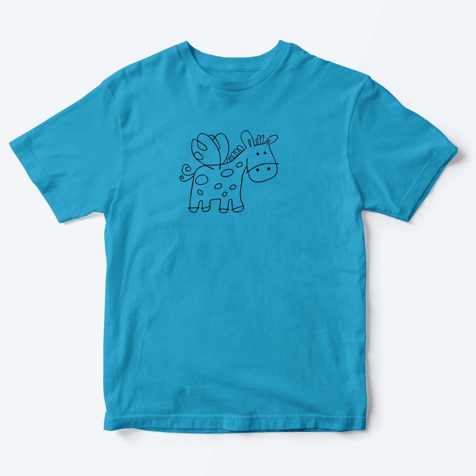 Детская футболка для девочки с рисунком Крылатый пони