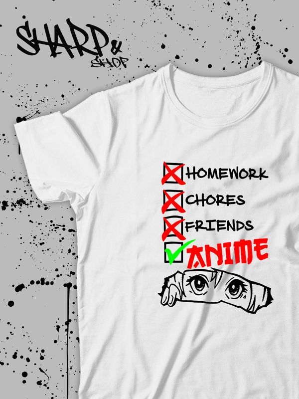 Аниме футболка оверсайз ахегао