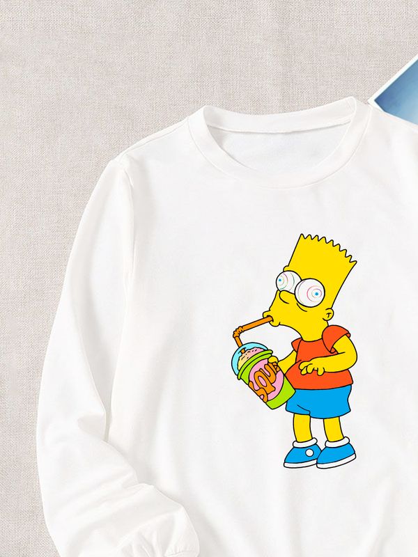 Свитшот Барт Симпсон и мем Simpsons y2k Свитшот Барт Симпсон и мем Simpsons y2k