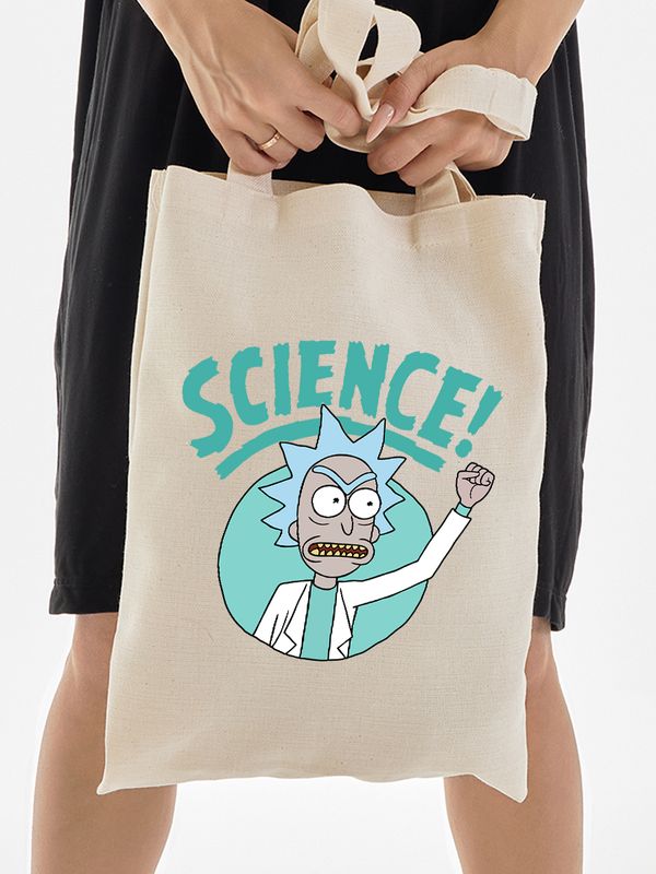 Шоппер с принтом Рик и Морти из мультфильма Rick and Morty в стиле 2yk.