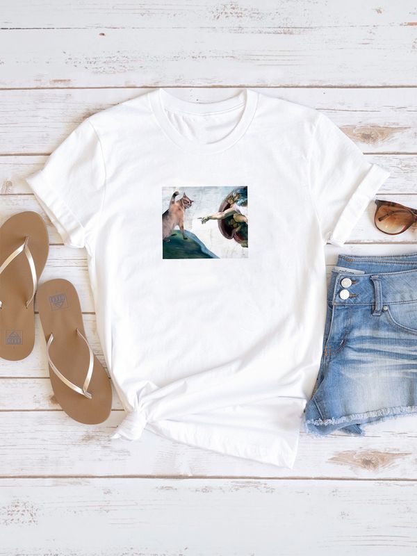 Футболка с принтом 