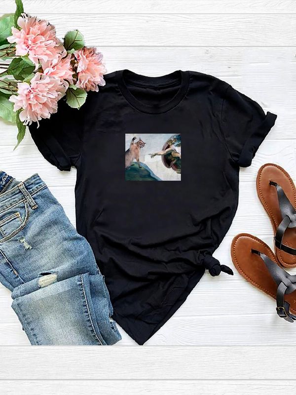 Футболка с принтом 