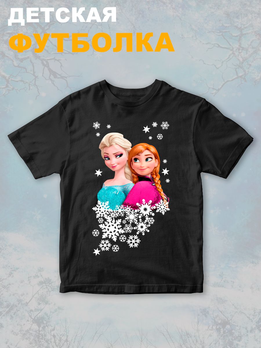 Футболка с принтом Холодное сердце детская