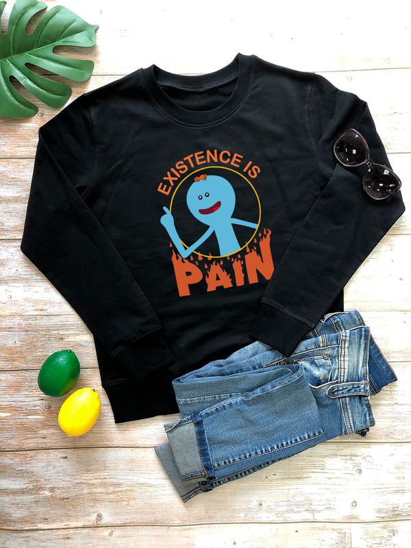 Свитшот рик и морти мем и мистер мисикс из rick and morty