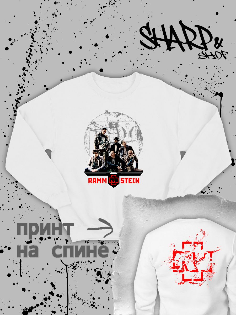 Свитшот Рамштайн Rammstein logo логотип с принтом, рисунком rock style