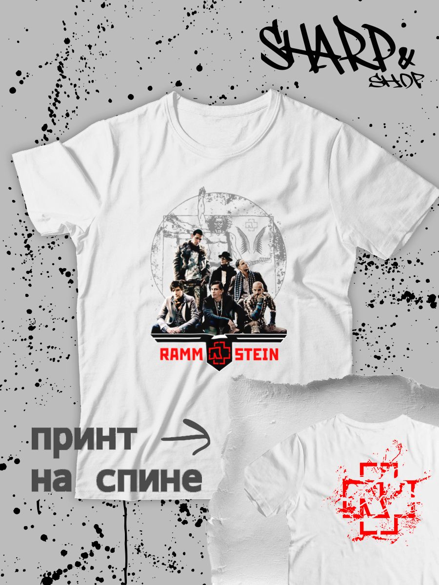 Футболка Рамштайн Rammstein logo логотип с принтом, рисунком rock style