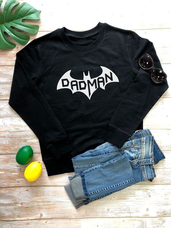 Свитшот бэтмен batman best dad и лучший папа y2k Свитшот бэтмен batman best dad и лучший папа y2k