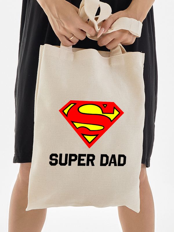 Шоппер супермен superman супер папа super dad с принтом y2k