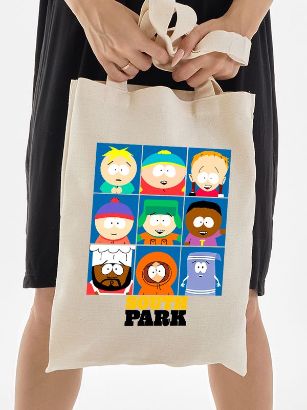 Шоппер южный парк south park картман и другие с принтом y2k