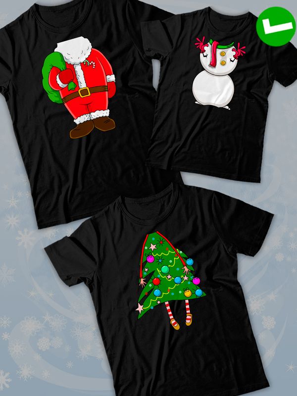 Футболка снеговик girl boy новогодняя детская