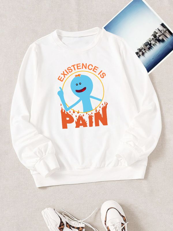 Свитшот рик и морти мем и мистер мисикс из rick and morty