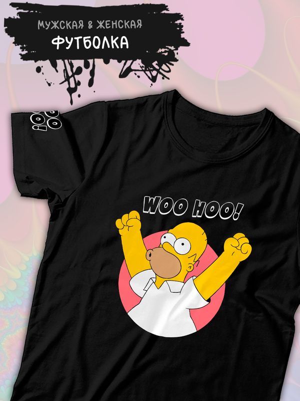 Футболка Гомер Симпсон и мем Simpsons y2k