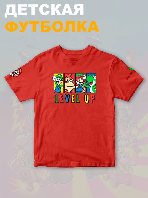 Футболка супер марио и луиджи донки конг нинтендо детская
