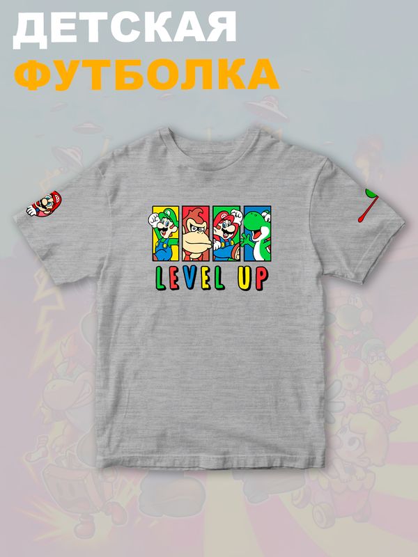 Футболка супер марио и луиджи донки конг нинтендо детская