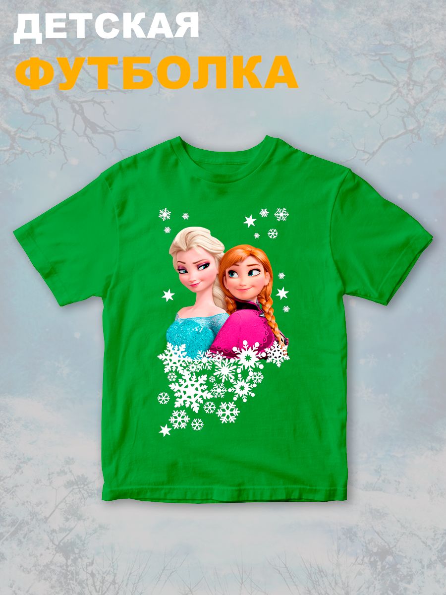 Футболка с принтом Холодное сердце детская