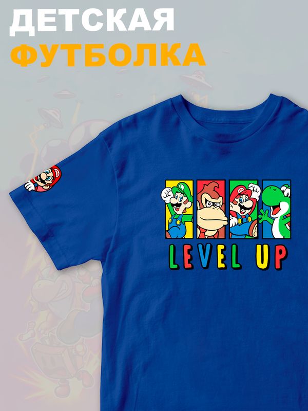 Футболка супер марио и луиджи донки конг нинтендо детская