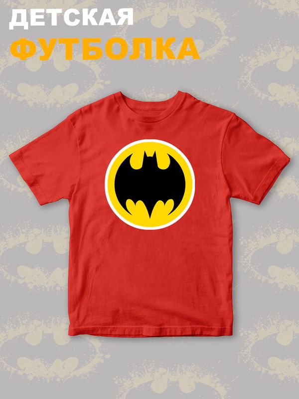 Футболка бэтмен batman и супергерой летучая мышь y2k детская