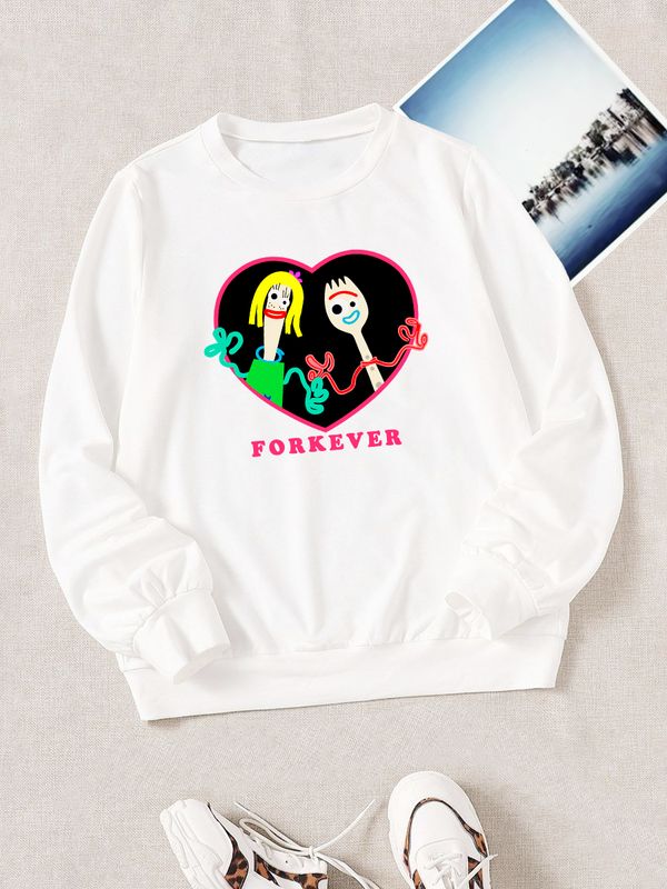 Свитшот с принтом История игрушек на День Валентина оверсайз белый. Свитшот унисекс с сердцем и персонажем Вилкинс в стиле street style для молодежи. Свитшот с принтом История игрушек на День Валентина оверсайз белый. Свитшот унисекс с сердцем и персонажем Вилкинс в стиле street style для молодежи.