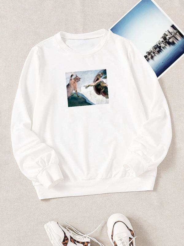 Свитшот с принтом  Свитшот с принтом