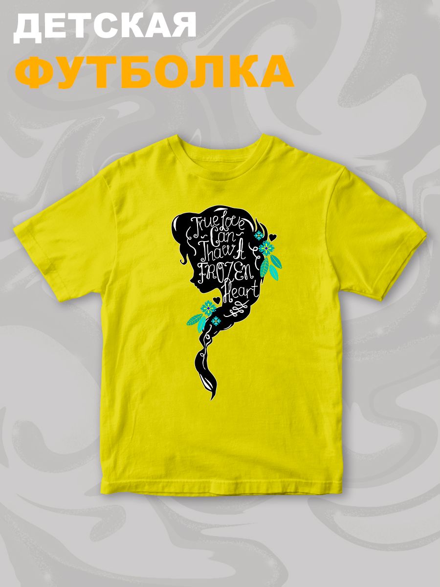 Футболка детская с принтом Холодное сердце