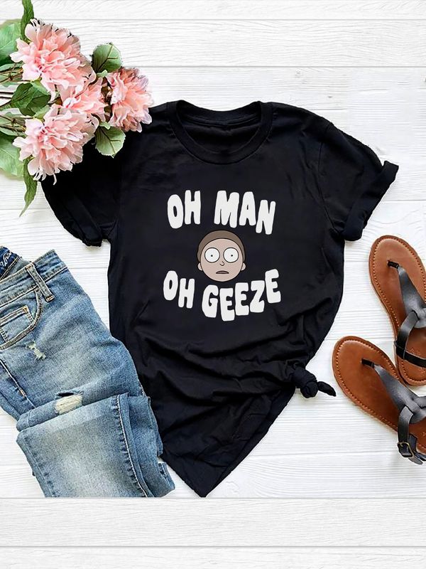 Футболка рик и морти мем и прикол из rick and morty y2k