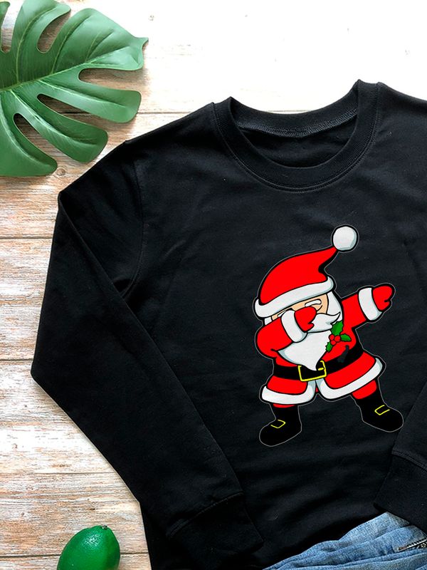 Свитшот дед мороз делает dab с новым годом Свитшот дед мороз делает dab с новым годом