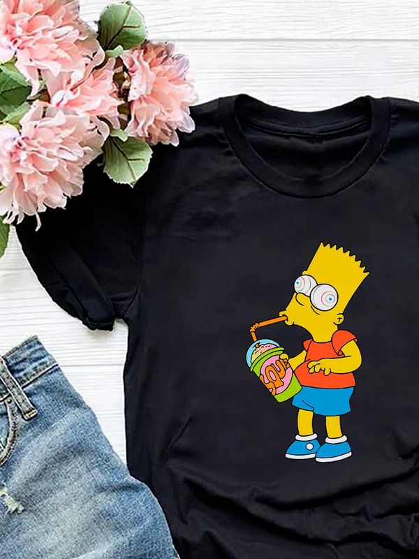 Футболка Барт Симпсон и мем Simpsons y2k