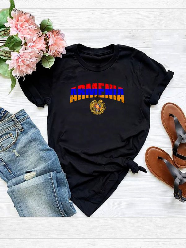 Футболка Армения Armenia герб и флаг