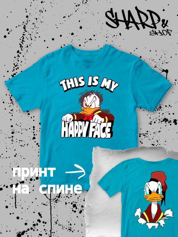 Футболка детская с принтом Скрудж Макдак из мультсериала Утиные истории для мальчика и девочки. Одежда для детей и подростков стрит стайл кежуал.