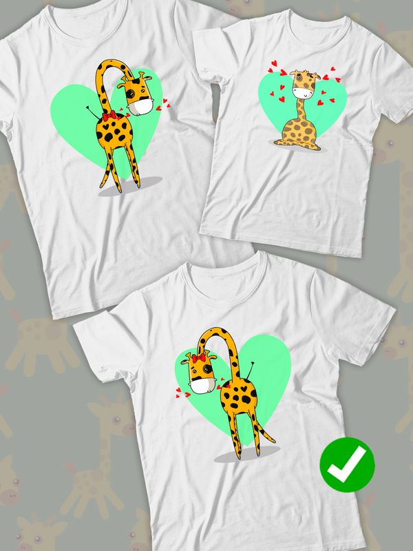Футболка для мамы с жирафом mama mom mother