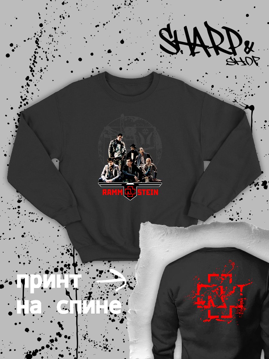 Свитшот Рамштайн Rammstein logo логотип с принтом, рисунком rock style