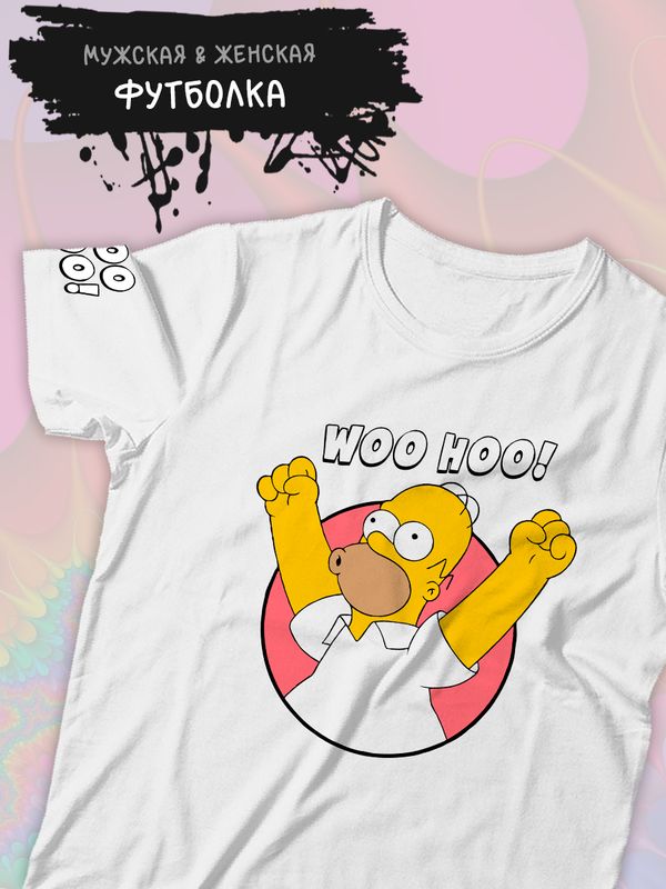 Футболка Гомер Симпсон и мем Simpsons y2k